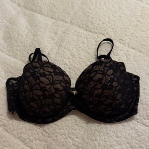 Aerie Audrey Strapless Black Lace Bra - Size 34C